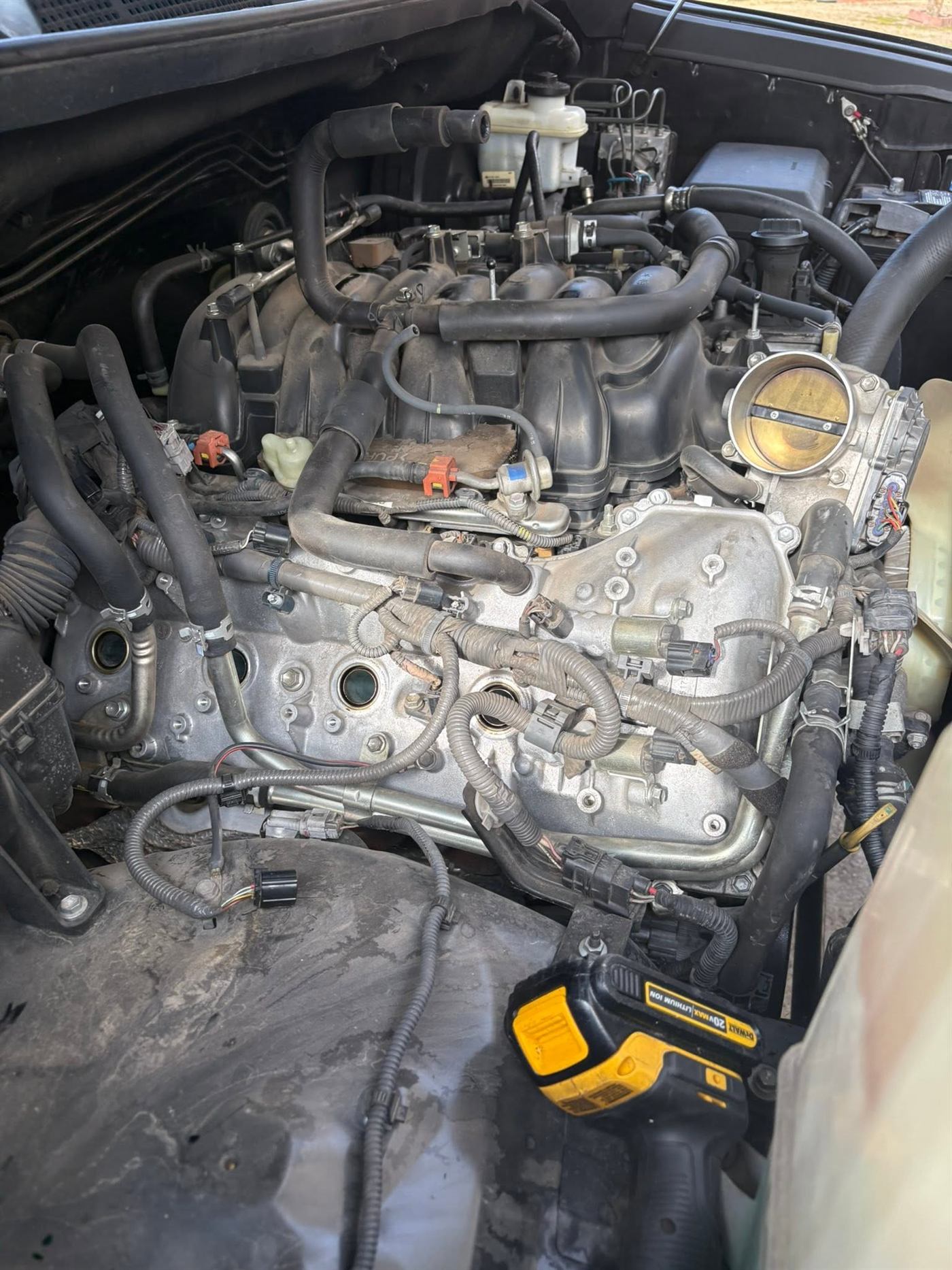Repair work underway in the shop